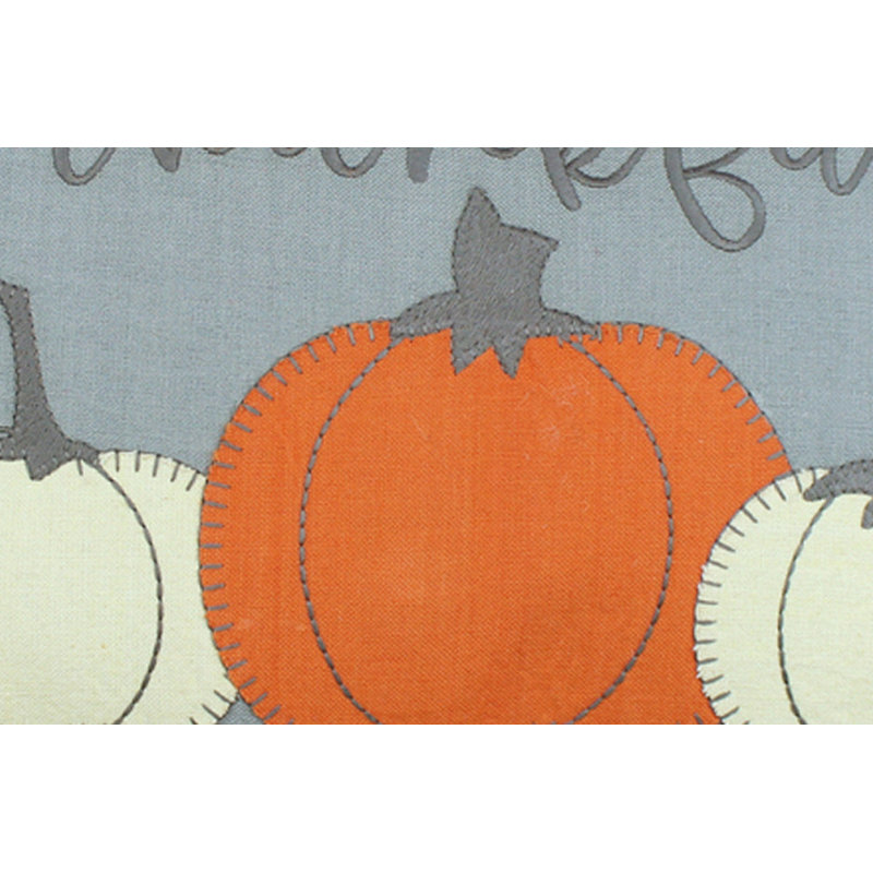  Coussin décoratif réversible en coton gris
