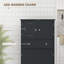 Armoire de rangement pour garde-manger 50,5 "avec portes et tablette réglable