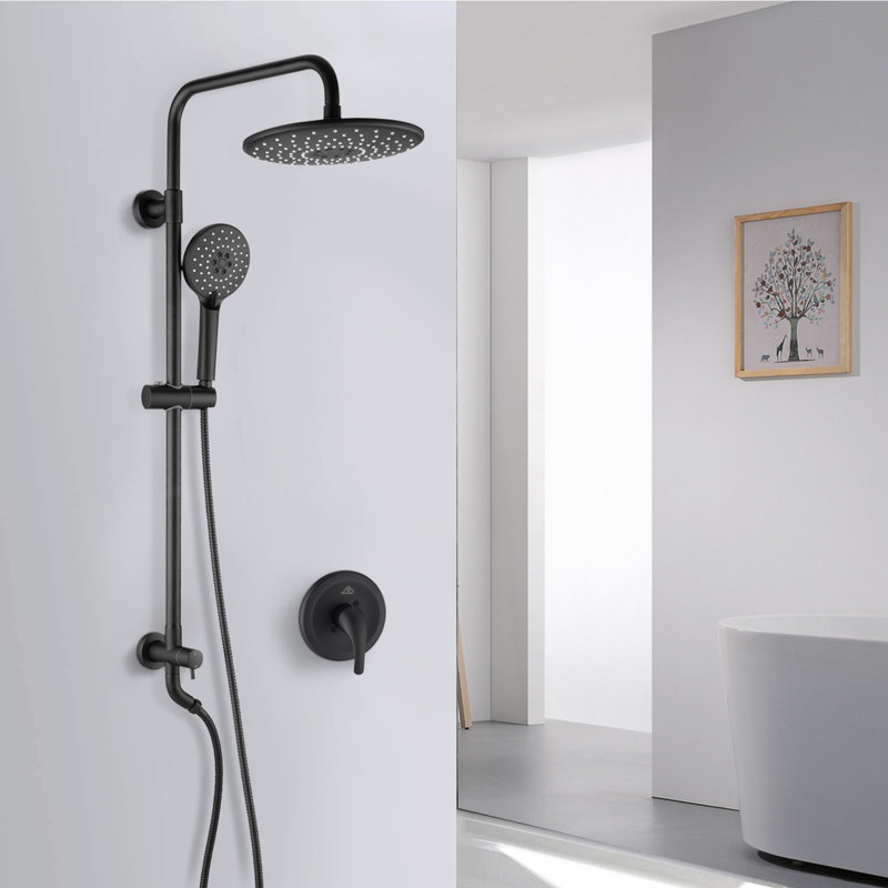 Système de douche complet avec valve brute