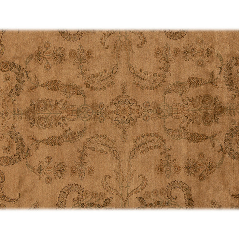 Tapis doré de haute qualité noué à la main
