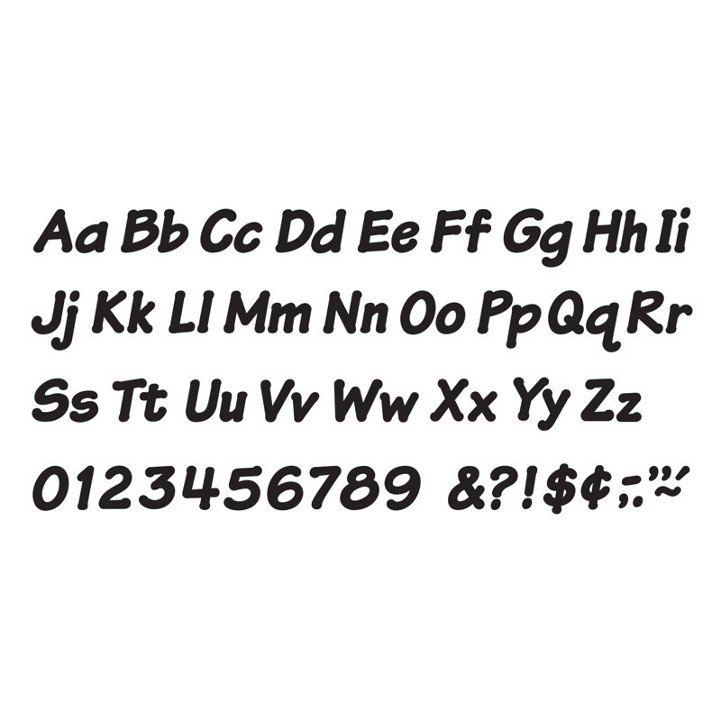 Bleu 4 po avec lettres italiques, Noir