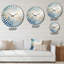 Horloge murale en marbre doré et blanc Geode-101235287
