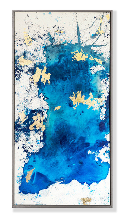 Blue Series D Print by PC Ngo, 37" H x 19" W
