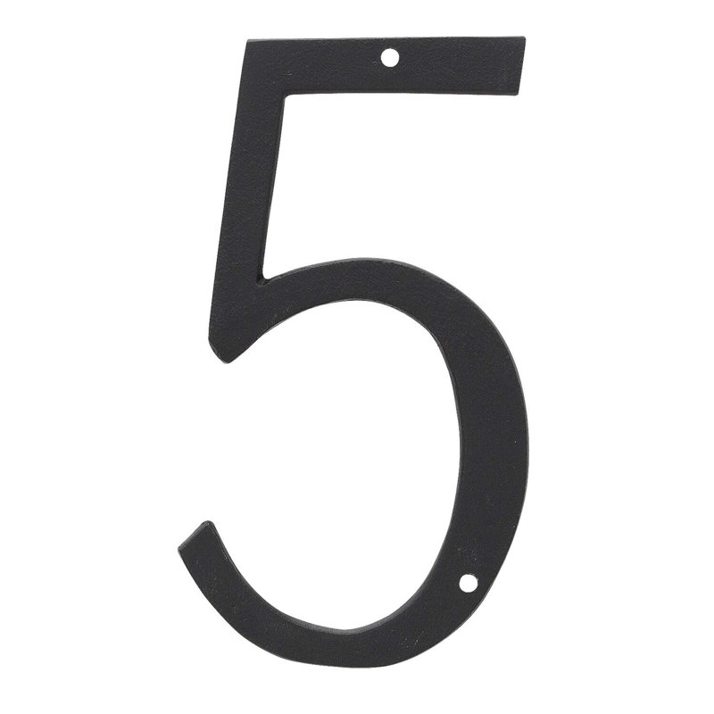 Numéro de maison classic, H 10 po x l 5 po, 5