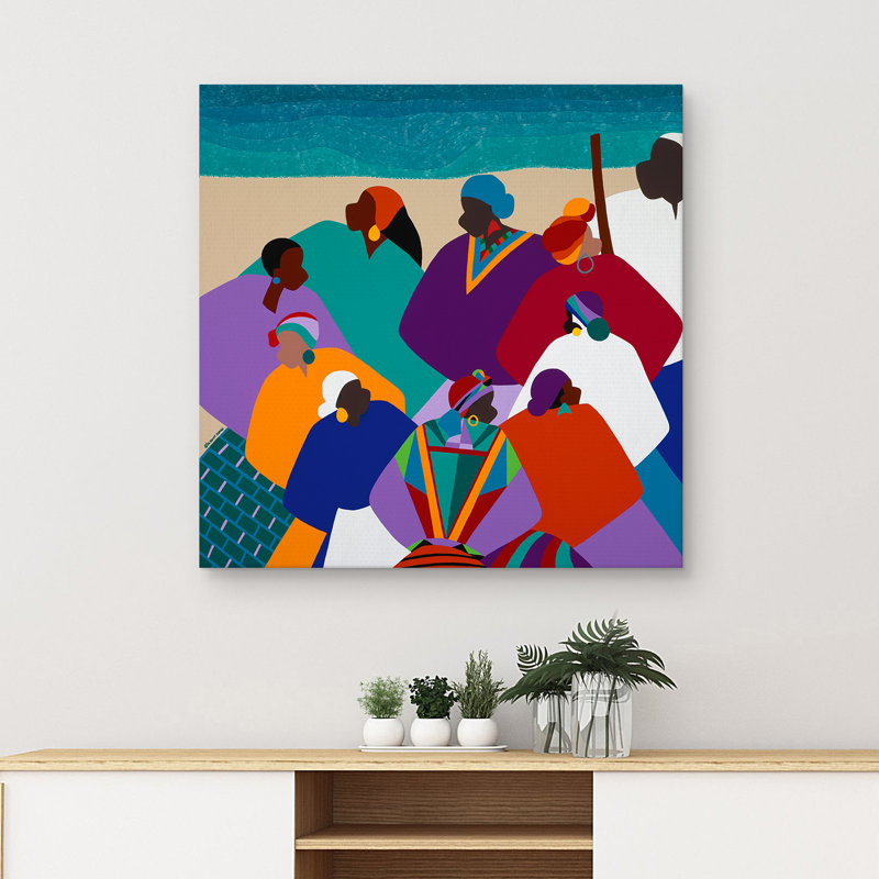 Ring Shout Gullah, reproduction d'art sur toile sans cadre