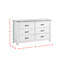 Commode double 6 tiroirs Serena