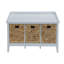Banc blanc avec rangement