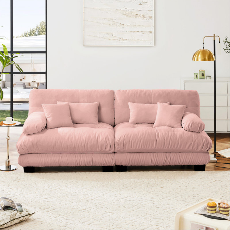 Canapé 2 places Cloud Couch, Pink Chenille