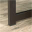 Bureau avec rehausse, finition brune