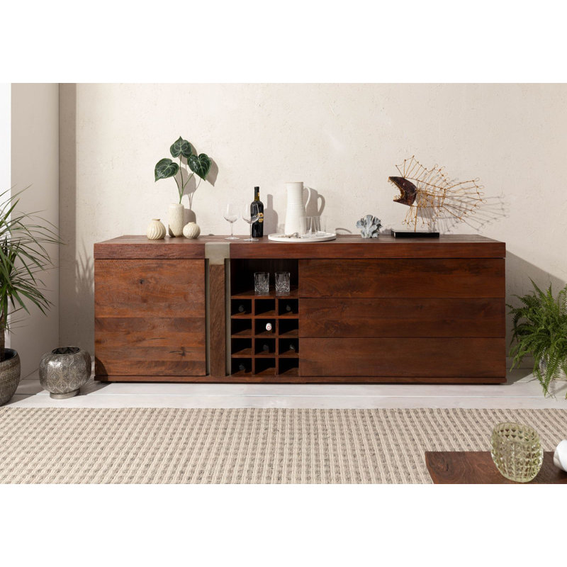 Amsterdam 215cm Solid Wood Sideboard