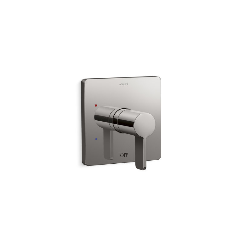 Parallel Shower Valve Trim, Titanium