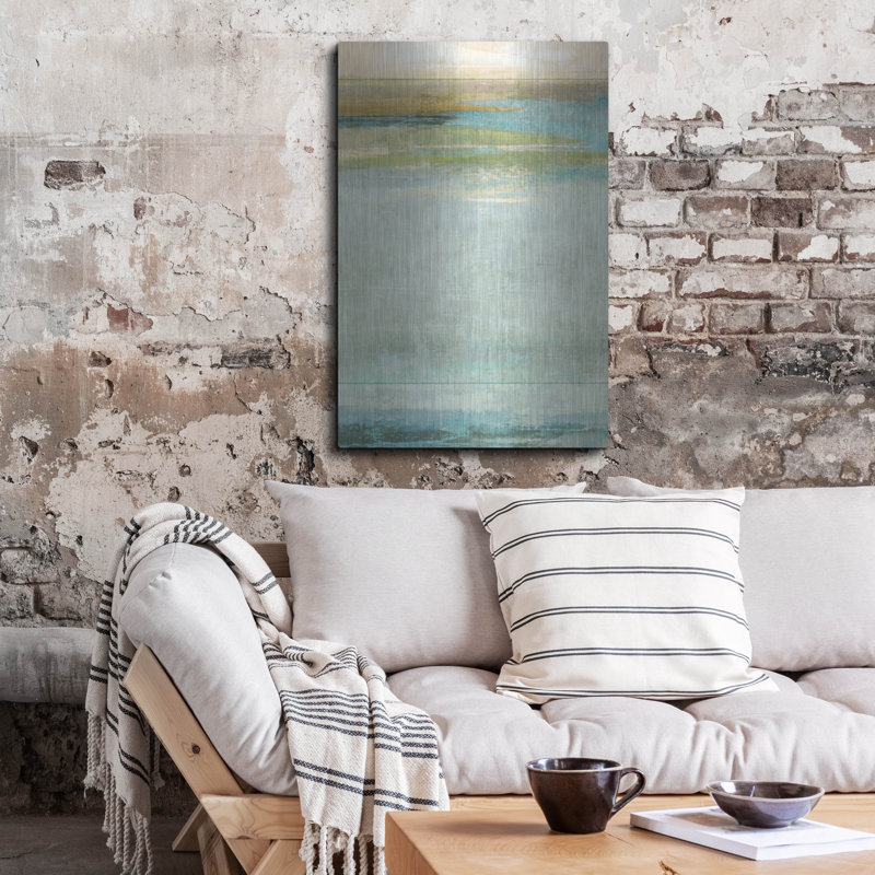 Latitude Run® «Seafoam 2» par Suzanne Nicoll, art mural en métal, H 36 po x l 24 po