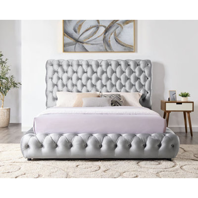 Kamsy Upholstered Bed by Rosdorf Park