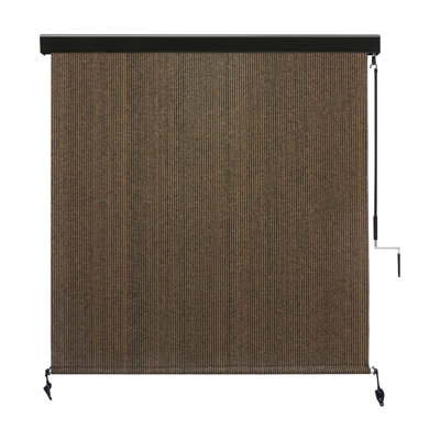 Manivelle extérieure en tissu avec abat-jour extérieur en aluminium