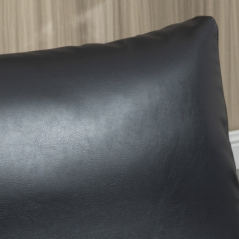 Fauteuil d'appoint Yanalis, Similicuir noir