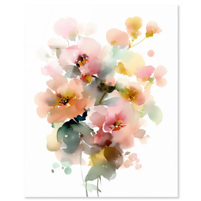 Décoration murale printanière en acrylique Soft Bloom Cascade II par Art Remedy