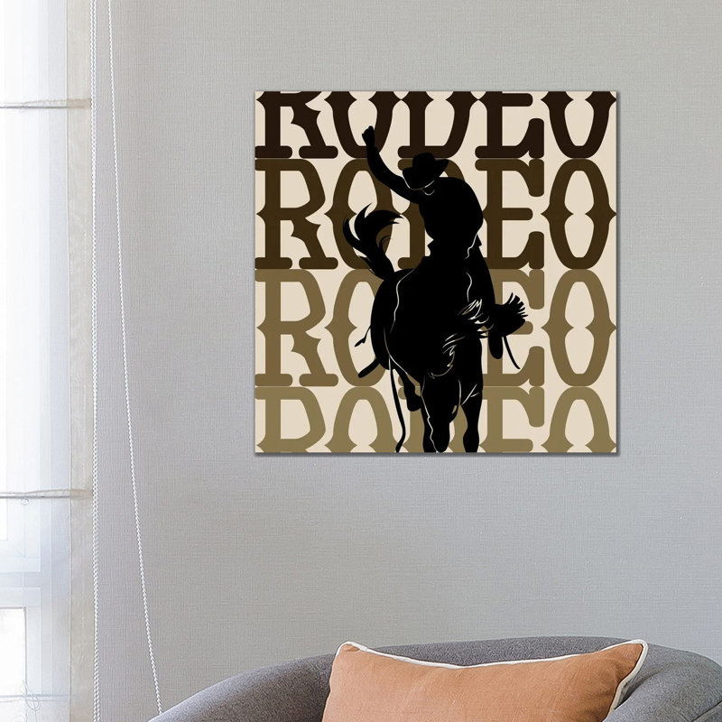 Rodeo 1 Piece Wall Art on Canvas, 66.04 cm H x 66.04 cm W x 3.175 cm D, Does Not Apply