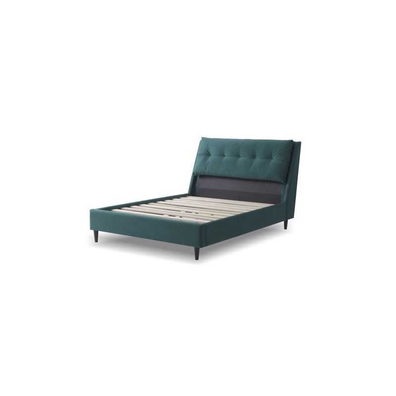 Kuruc Upholstered Bed, Kingsize (5'), Green
