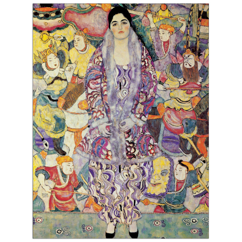 Gustav Klimt - No Frame Print on Wood, 100cm H x 75cm W x 1.8cm D
