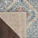 Tapis géométrique bleu / brun / beige