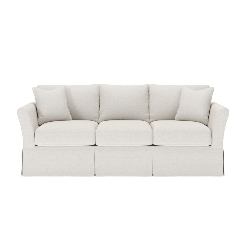 Shelby 82'' Upholstered Sofa, Macarena Light Gray Canvas