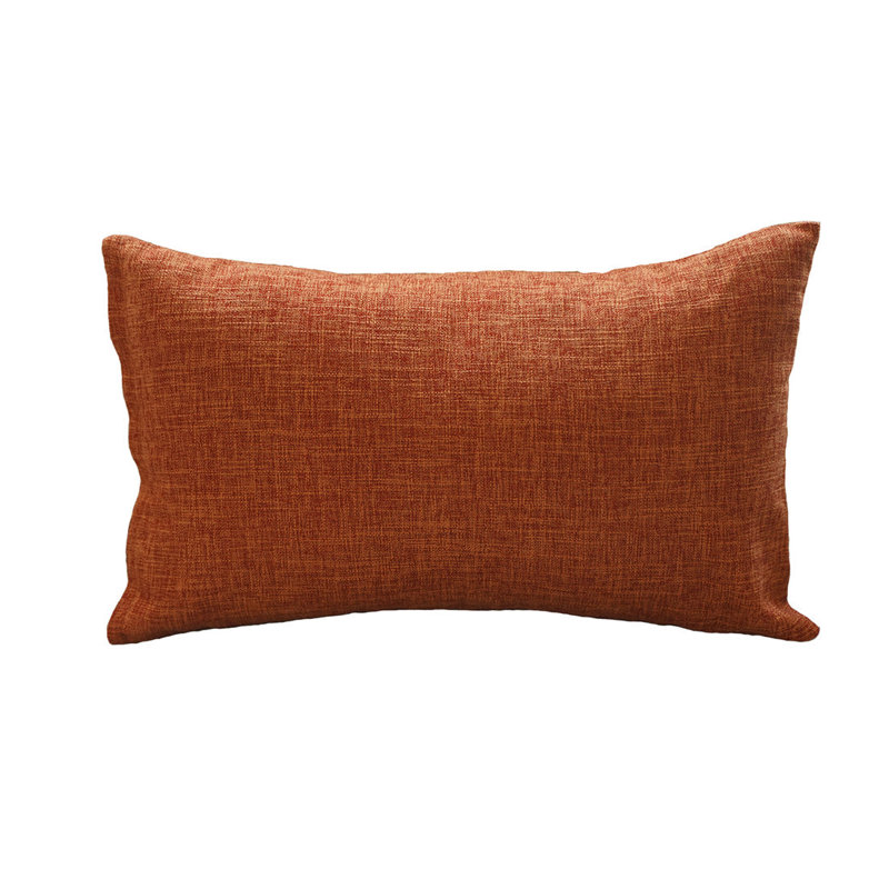 Coussin décoratif, Orange, H 12 po x l 20 po