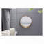 31.5" Round Pine Wood Mirror