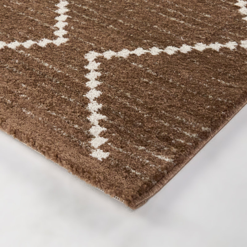 Tapis brun clair Marteka, Rectangle 7 pi 10,5 po x 10 pi 0,1 po