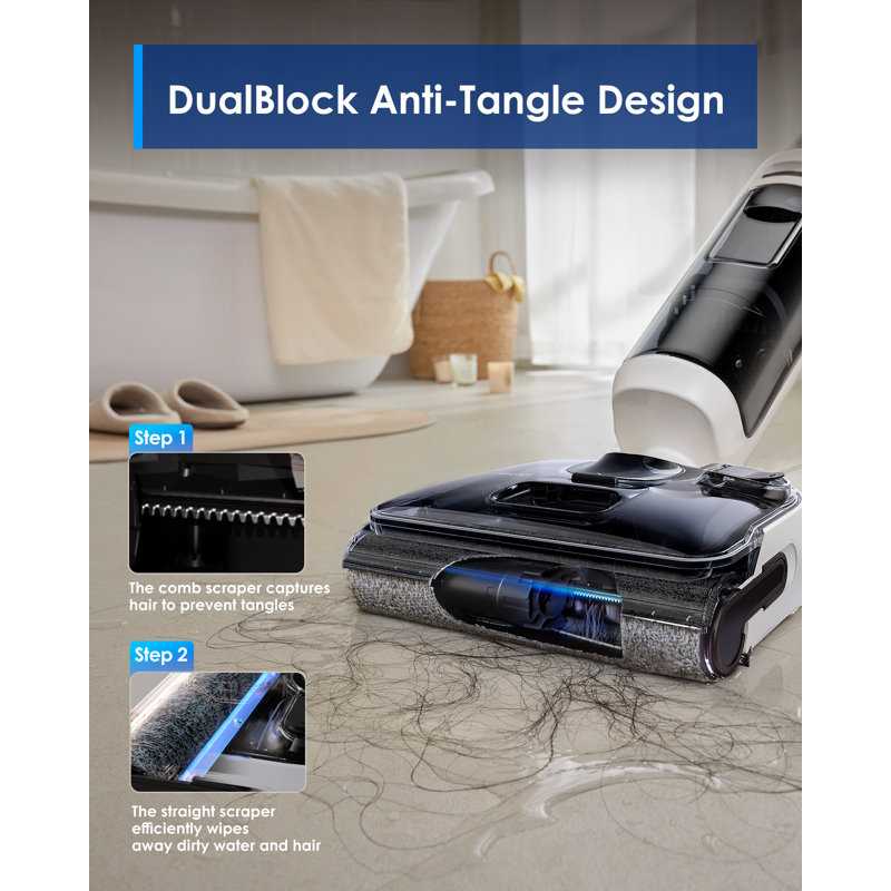 Tineco Floor ONE Switch S6 Stretch Wet Dry Vacuum Cleaner, Multi-Function, 180° Lay-Flat, Anti-Tangle Design, Self-Cleaning, 65Min Runtime, Dual-Edge Cleaning, Whole-House Cleaning Floor Cleaner