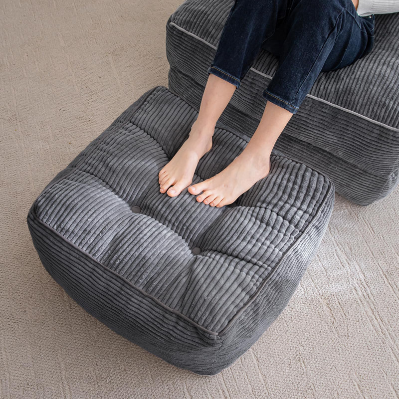Pouf carré rembourré