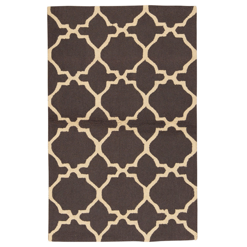 Tapis gris et ivoire noué à la main de haute qualité