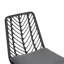 Chaise, 2 pièces avec 2 coussins, gris