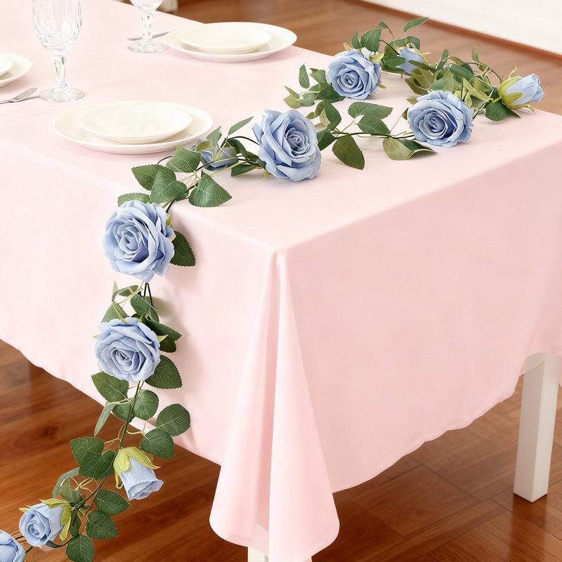  Rotin de fleurs artificielles en soie