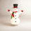 Lighted Foldable Fabric Snowman Outdoor Decor