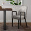 Fauteuil sophistiqué rembourré en bois classique