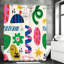 Rideau de douche avec crochets inclus-116727479