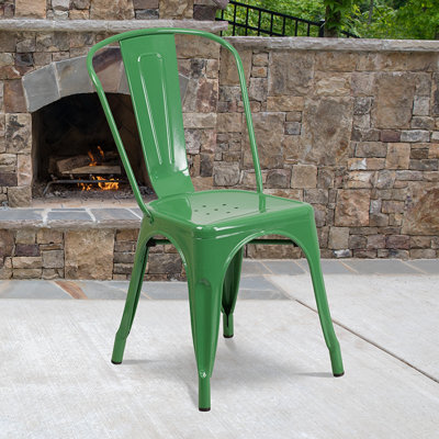 Lily Metal Stackable Side Chair 