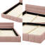 Base de lit tapissier avec tête de lit grand format, tête de lit en tissu de chenille épais, lattes de soutien en bois massif, centre de chambre moderne-786310592