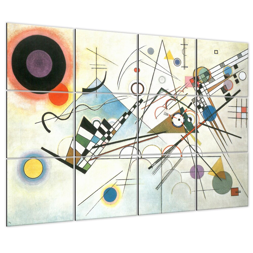 12-tlg. Poster-Set Komposition VIII von Wassily Kandinsky