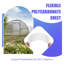 Ensemble de 6 panneaux de serre en polycarbonate à double paroi - Protection contre les rayons UV et feuilles de toiture isolées incassables pour les projets de bricolage de jardin, de patio et de balcon