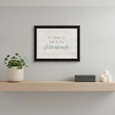 It's Homemade Black Framed Print Wall Art