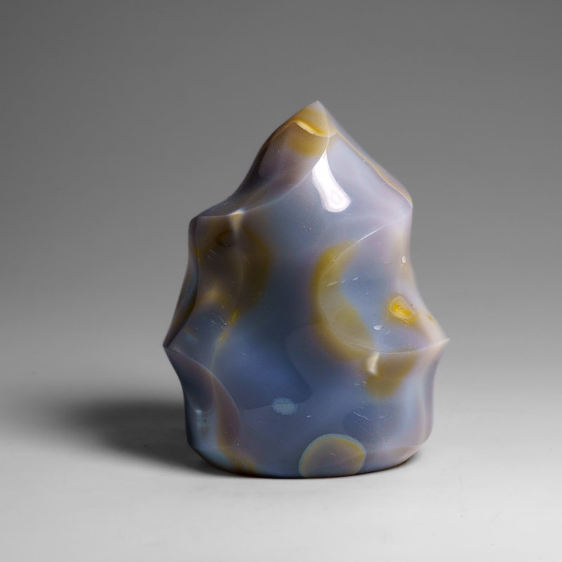 Genuine Polished Blue Chalcedony Orca Stone Freeform (1 Lbs)