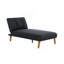 Ensemble de canapé modulaire en polyfibre noir 2 pièces-889937390