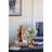 Round Ceramic Vase with Abstract Multicolored Finish and Small Handles-1810090426-1810090427