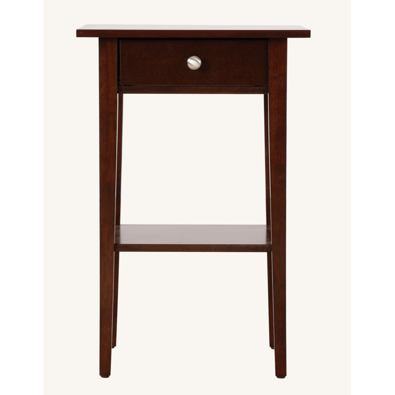 Dalton Nightstand-End Table with One Drawer, Walnut