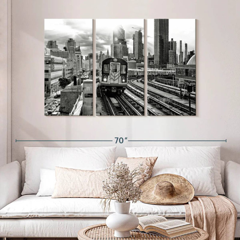 Mehar Line 7 Subway, 32" H x 50" W