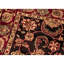 Hand-Knotted High-Quality Black and Red Area Rug