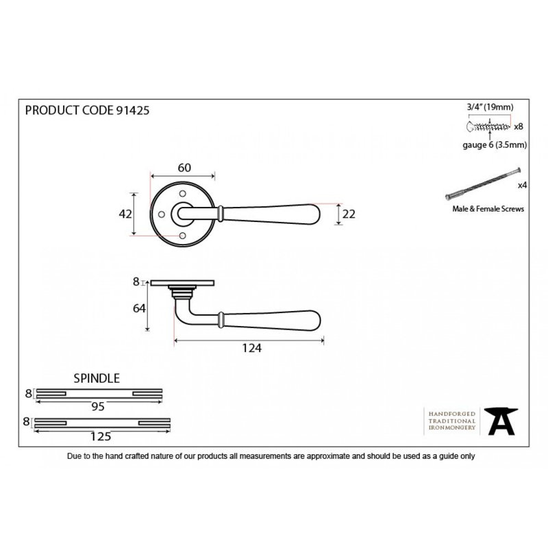 Newbury Dummy Door Handle Kit, Polished Chrome