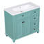 Meuble-lavabo simple avec plateau Kashima 35,4