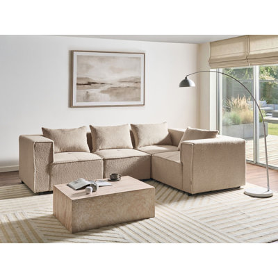 Chandy 4 Seater Boucle Corner Sectional